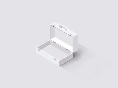 Isometric Suitcase illustration isometric minimal monochromatic suitcase travel vector