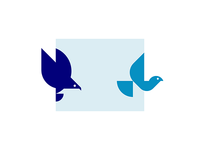 Eagle & Dove bird dove eagle flight fly icon