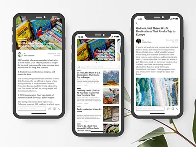 Minimize News App app ios minimize news ui