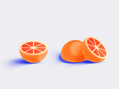 grapefruit citrus design food fruit grapefruit illustration orange pink simple