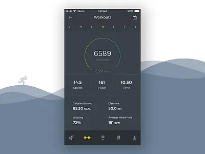 Daily UI Challenge gym mobile app ui ux design workout