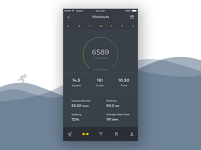 Daily UI Challenge gym mobile app ui ux design workout