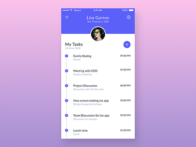 Daily UI Challenge create list view mobile app task ui ux design