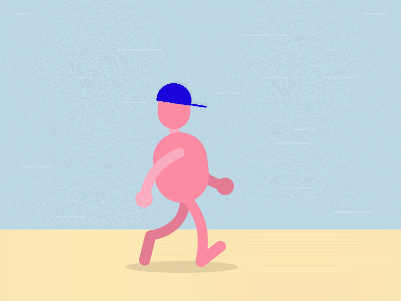 The Rubberhose Walk after affects animation character motion rubberhose2 walk