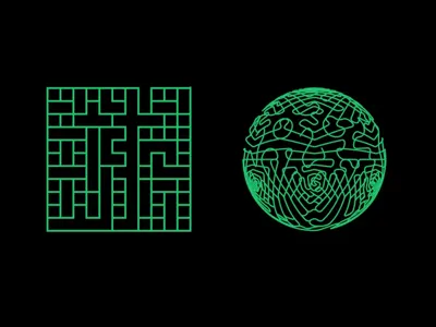 Topography | Maze c4d computer digital maze old school technology topography