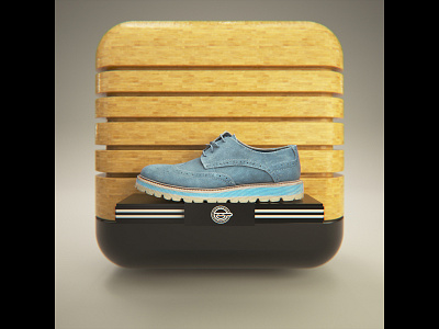 Quasi materialized Icon_shoes 4d cinema octane ui