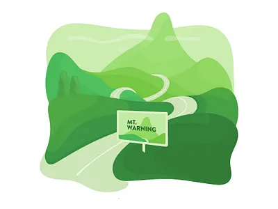 Mount Warning illustration design designart illustration illustrationart illustrator ui vector vectorart