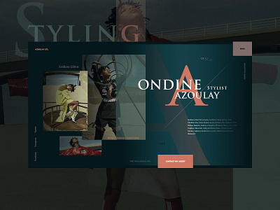 Shot Style advertising branding concept design fashion model photo style typography ui ux web website