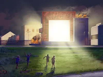 Tales_From_The_Loop_4 art illustration key art matte photoshop tales from the loop