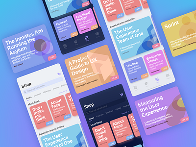 UX Store - Buy eBooks with unique cover designs app books branding buy cart checkout colors ecommerce flat interface ios iphone iphonex product sketch ui ux vector