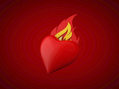 Burn 3d burn c4d cinema 4d heart