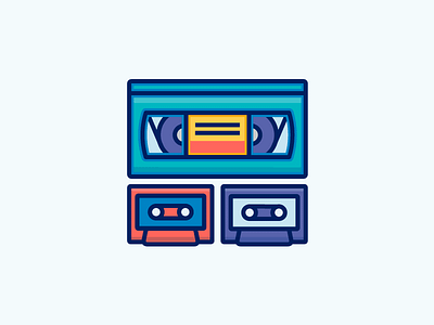 Retro Stuff 2d design icon illustration line retro ui ux vector