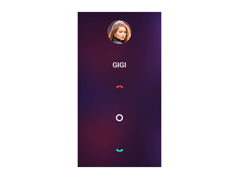 Incoming call android animation app background branding buttons design gradient graphic icon icons ios material mobile template typography ui ux vector web