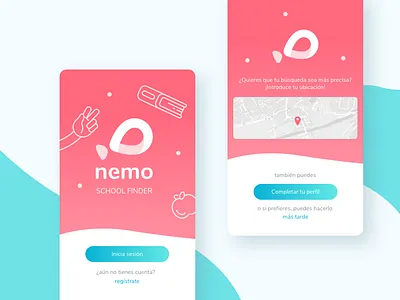 Nemo - Login android app button ios login school sketch ui ux