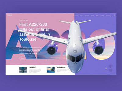 Air aircraft airline landing ui webdesign website