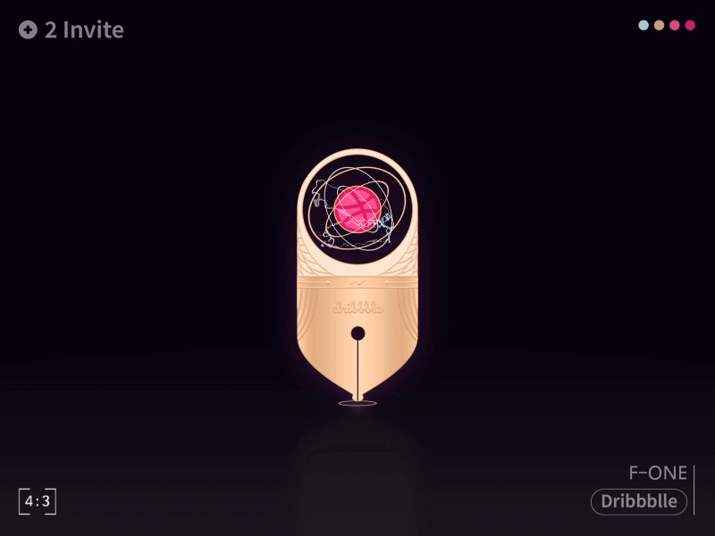 2 dribbble invites dribbble invites 动效
