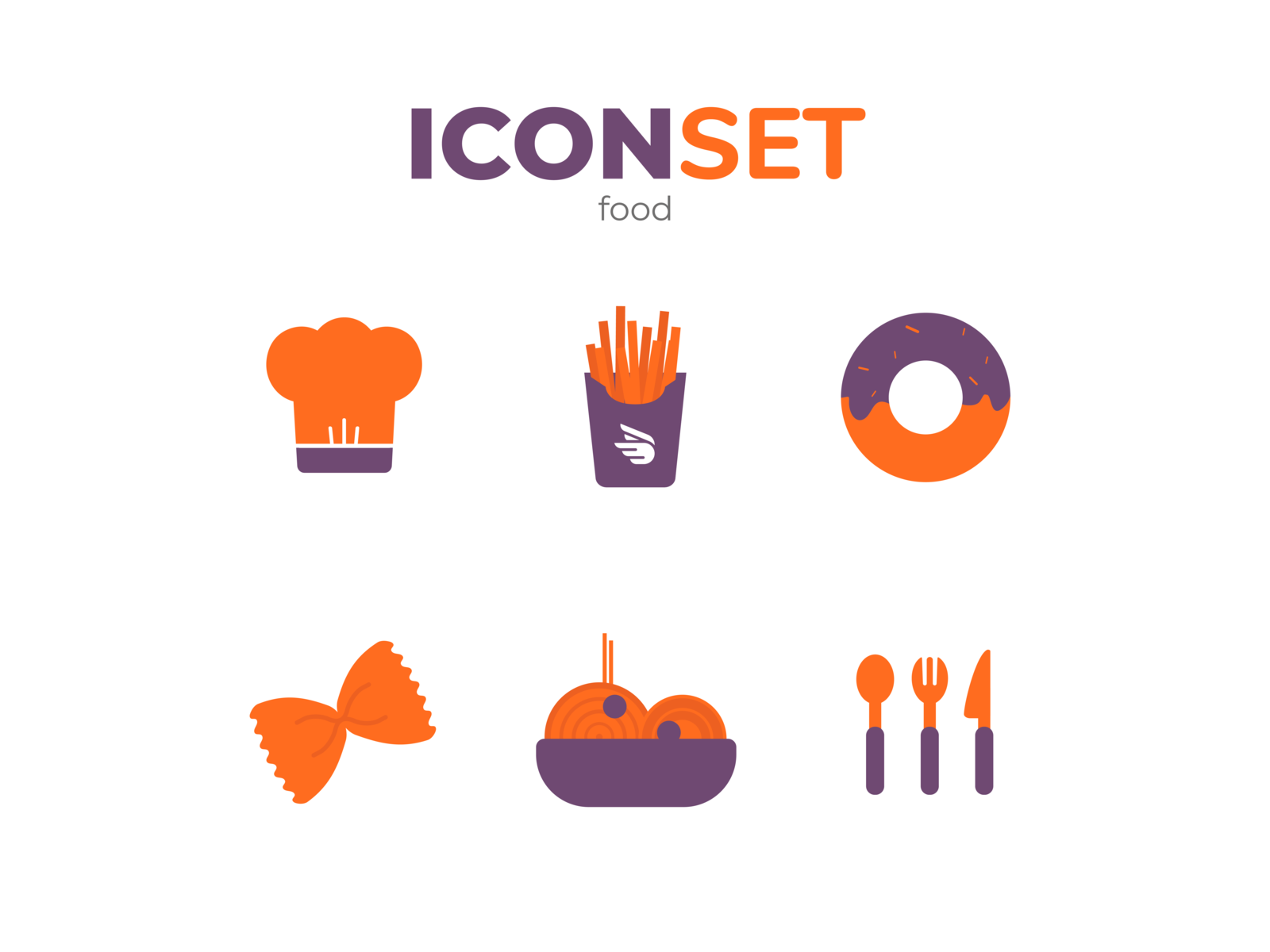 Food Icon Set 🍟 by Dario on Dribbble