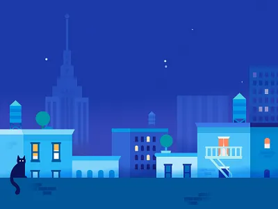 Google Pay | BigCityscape | Night app architecture buildings city cityscape google google pay illustration