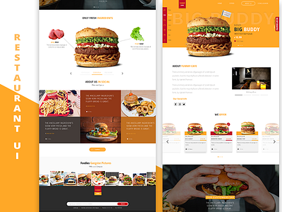 RESTAURANT UI cafe ui plane ui restaurant ui simple ui ui