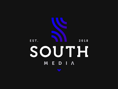 South Media | Branding ai blue brand branding design exploration illustrator logo mark