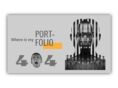 404 Missing Portfolio 404 missing page app branding design icon ios mobile typography ui ux website