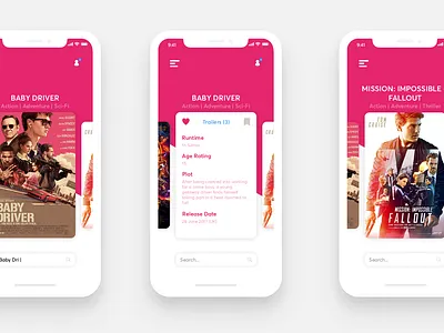 Film App Concept app concept design ios mobile photoshop ui