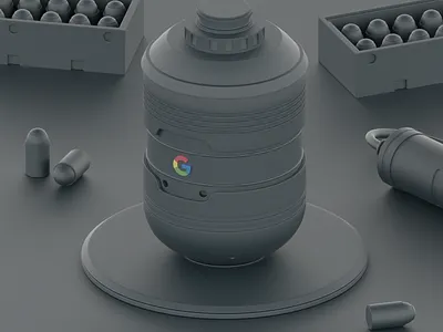 Google Hand Grenade 3d animation blender blender 3d bomb google grenade mexico sci fi