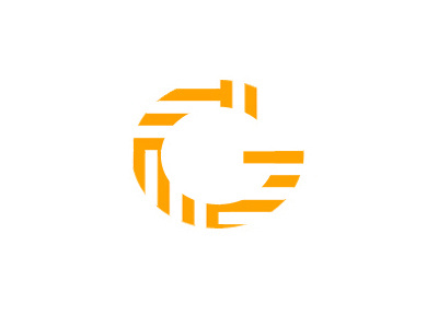 G brand circle g logo orange