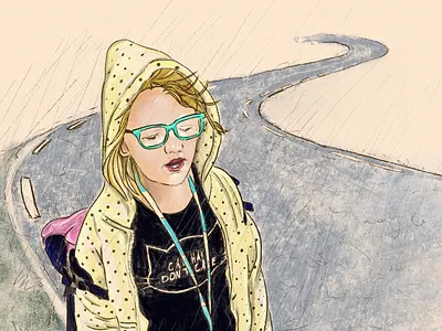 "If it never rains, then we'll never grow". applepencil drawing illustration ipadpro pencil procreate