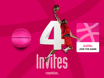 4 Dribbble Invite - Nopeidea® 4 art avaiable basketball behance brand color compositiing daniele digital dribbble galasso invite italy join logo nopeidea pink portfolio ui