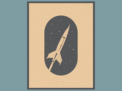 Rocket design digitalart digitaldesign graphicdesign illustration illustrator poster rocket space stars universe vector