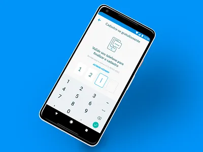 SMS code Input android app code getninjas input interface keypad login sign in sing up sms ui