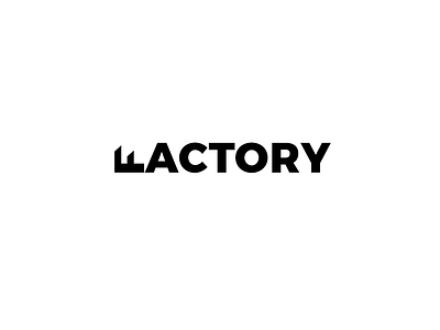 Factory expressive factory font typography word