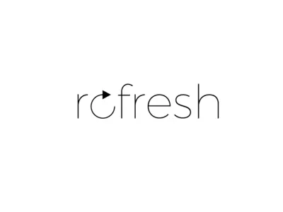 Refresh refresh typography word