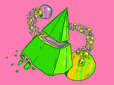 Triangle trip adobe art color colors design draw illustration photoshop trip