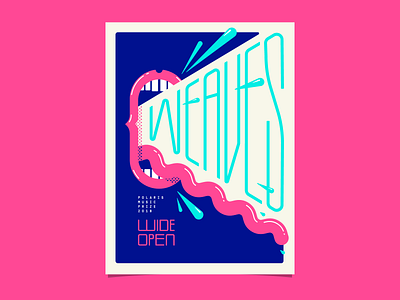 Polaris Music Prize: Weaves canada gig poster gig posters illustration music polaris music prize screenprint weaves