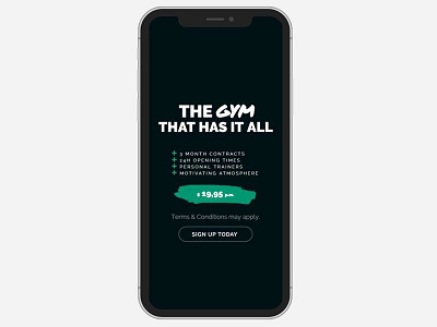 Gym WordPress Theme - iPhone View design fitness gym illustration iphone plugins responsive site builder slider template theme typography ui web design web development wordpress