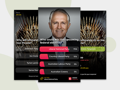 Polls app concept design design ios polls questions quiz survey ui user experience ux