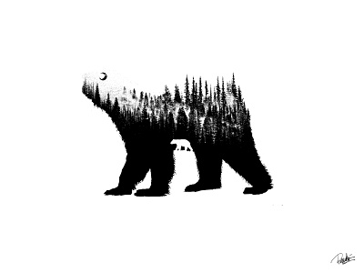 The Bear artdesign barmalisirtb bear bear illustration cgtrader nature