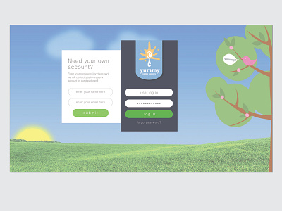 UI / UX Login Screen design ui ux website
