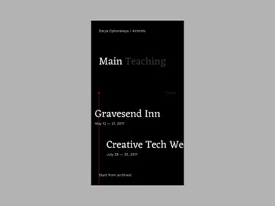 Creative Developer Portfolio Activites portfolio