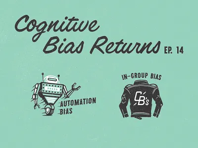 Cognitive Biases series advertising automation biker gang illustration leather jacket robot