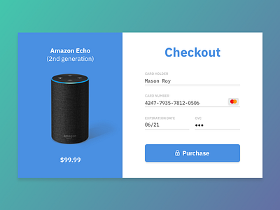 DailyUI 002 - Checkout checkout daily ui dailyui design type typography ui ux