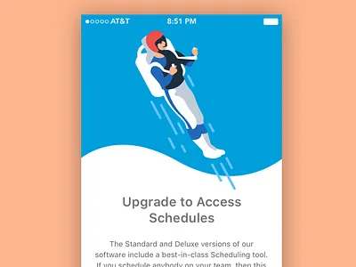 Jetman Upgrade Page design flat illustration jetman ui upgrade ux