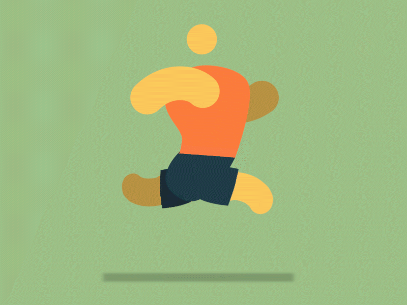 The Runner after after effects animation art design illustration motion motion graphic