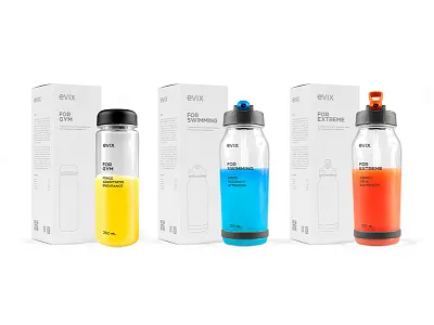 Evix branding colors design geometry illustration logo sport sport branding water water bottle