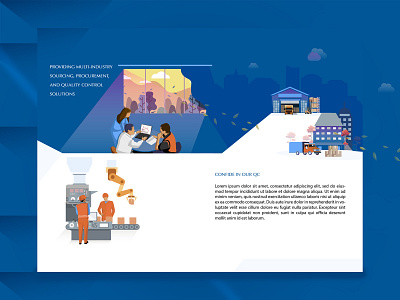 Landing page illustration design illustration web