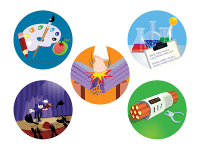 Illustrations for "My way"-2 flat illustration illustrations typography vector