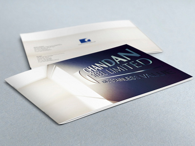 Chandan Steels art direction brochure design print