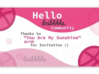 Hello Dribbble | Invitation Thanks dribbbble hello dribbble invitation invitation cards invitationthanks mobileapps thanks thanksgiving ui uidesign web